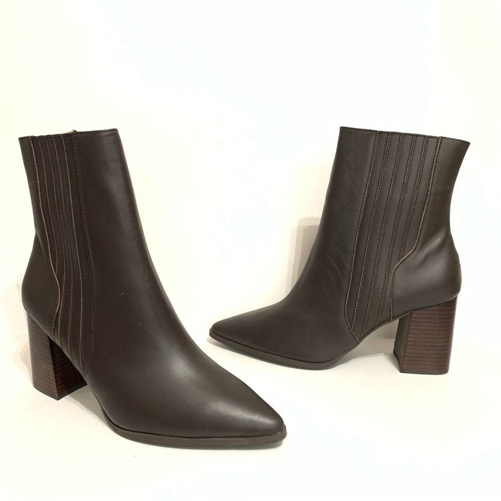 Blondo Indi Brown Waterproof side Zip booties women’s size 11